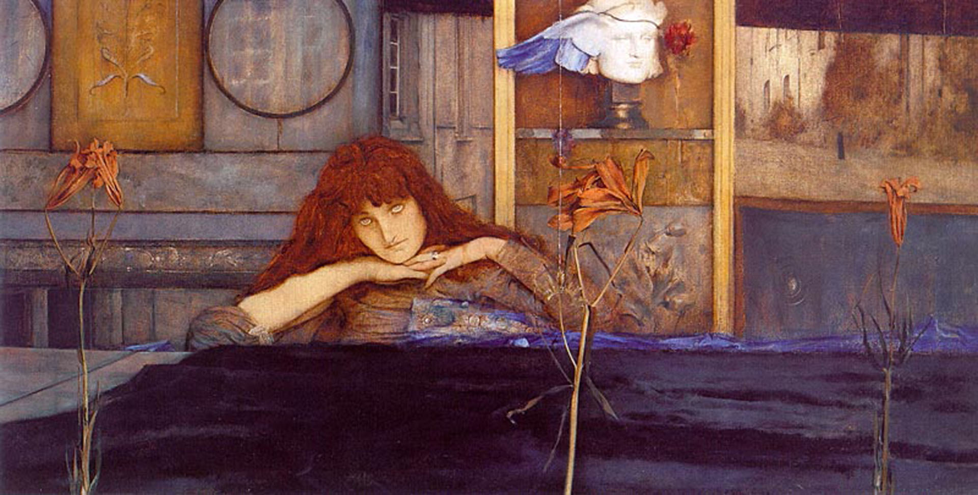 Fernand Khnopff, I Lock My Door Upon Myself, 1891